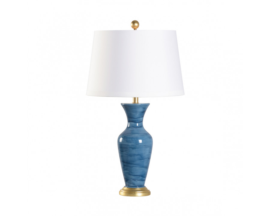 Chelsea House - Messer Table Lamp in Blue/Gold Leaf