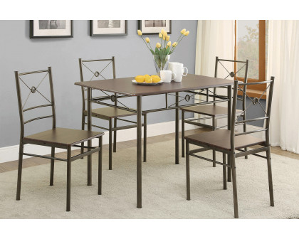 Coaster - 5-Piece Rectangular Dining Set