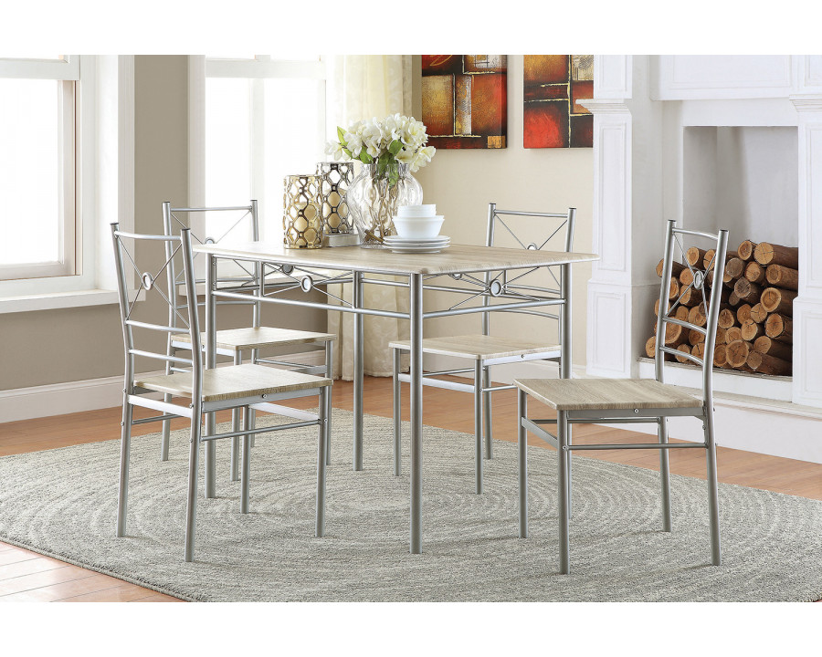 Coaster - 5-Piece Rectangular Dining Set