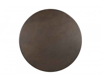 Coaster - Round Bar Table in Dark Russet/Antique Bronze