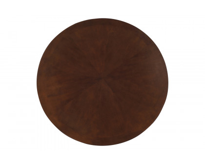 Coaster - Marietta Round Wooden Game Table in Tobacco