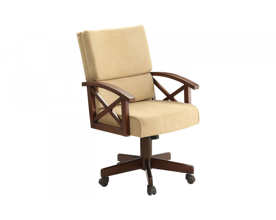 Coaster - Marietta Upholstered Game Chair in Tobacco/Tan