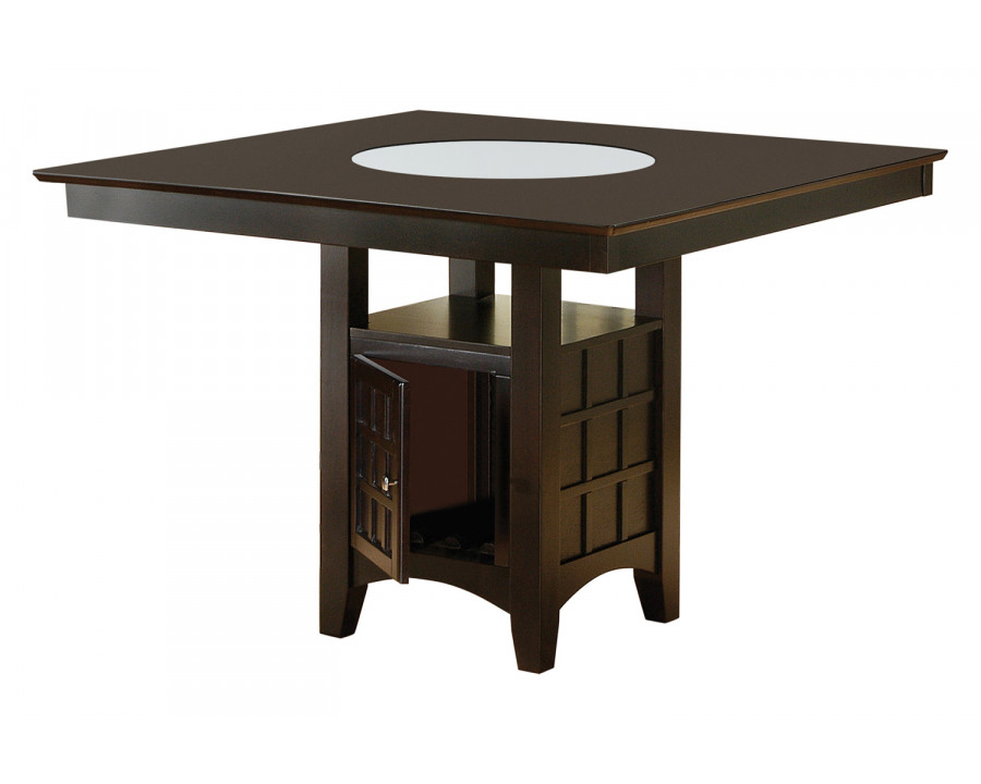 Coaster - Clanton Storage Counter Height Table in Cappuccino