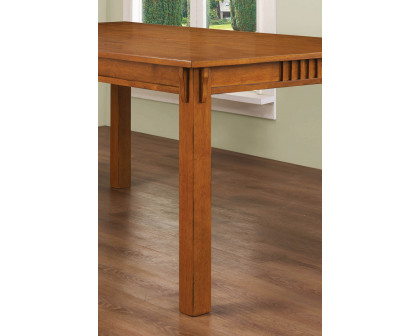 Coaster - Marbrisa Rectangular Dining Table in Sienna Brown