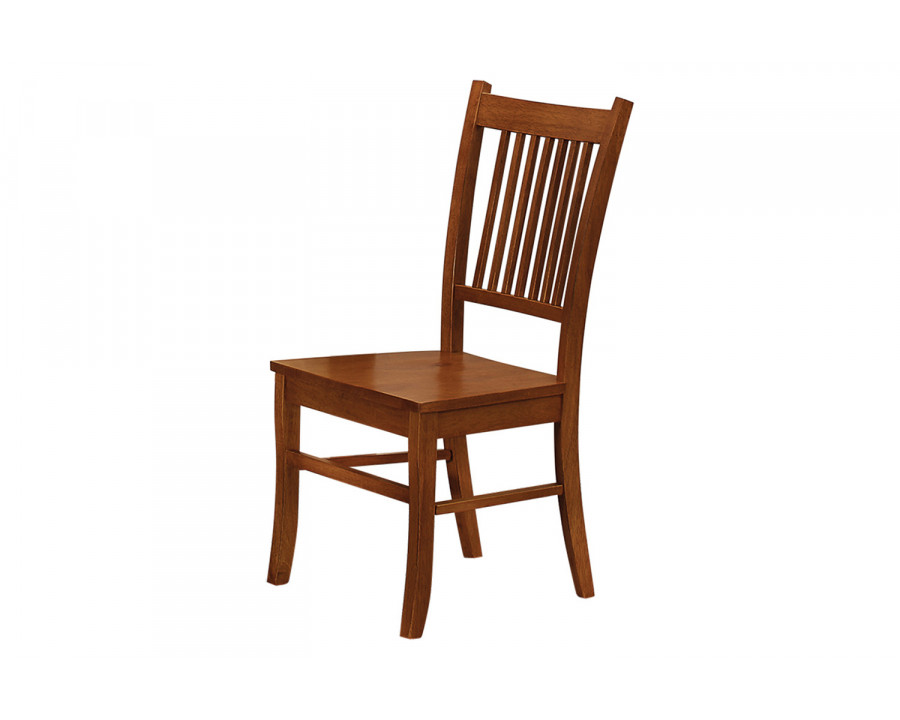 Coaster - Marbrisa Slat Back Side Chairs (Set Of 2) in Sienna Brown