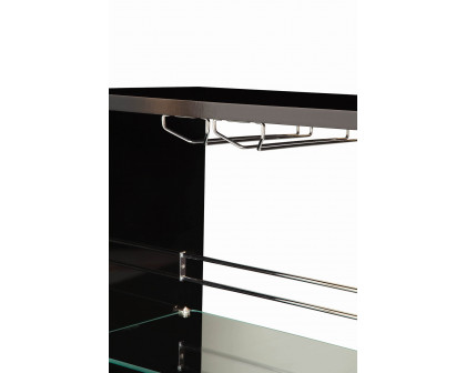 Coaster 3-Tier Bar Table - Black/Clear