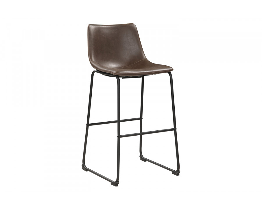 Coaster - Armless Bar Stools (Set Of 2) in Brown/Black