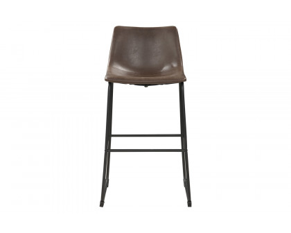 Coaster - Armless Bar Stools (Set Of 2) in Brown/Black