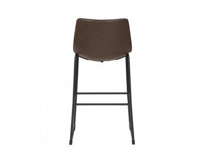 Coaster - Armless Bar Stools (Set Of 2) in Brown/Black