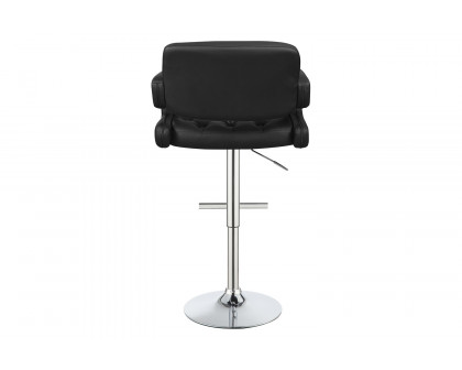 Coaster 29" Adjustable Height Bar Stool - Black/Chrome