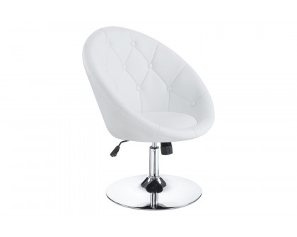 Coaster - Round Tufted Swivel Chair