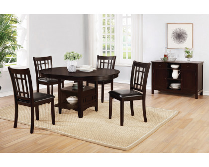 Coaster Lavon Padded Dining Side Chairs (Set Of 2) - Espresso/Black