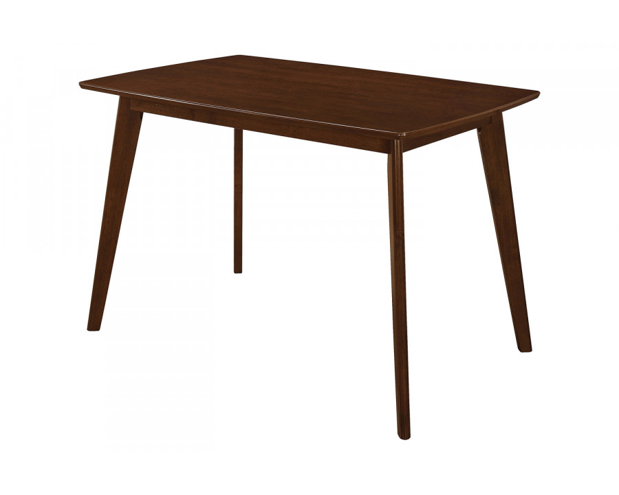 Coaster - Kersey Dining Table With Angled Legs in Chestnut