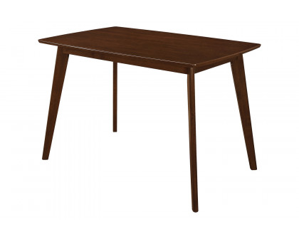 Coaster - Kersey Dining Table With Angled Legs in Chestnut