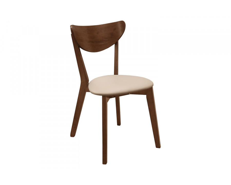 Coaster - Kersey Dining Side Chairs With Curved Backs (Set Of 2) in Beige/Chestnut