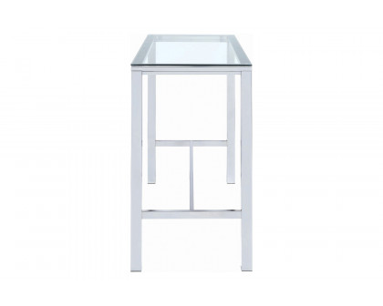 Coaster - Bar Table With Glass Top in Chrome