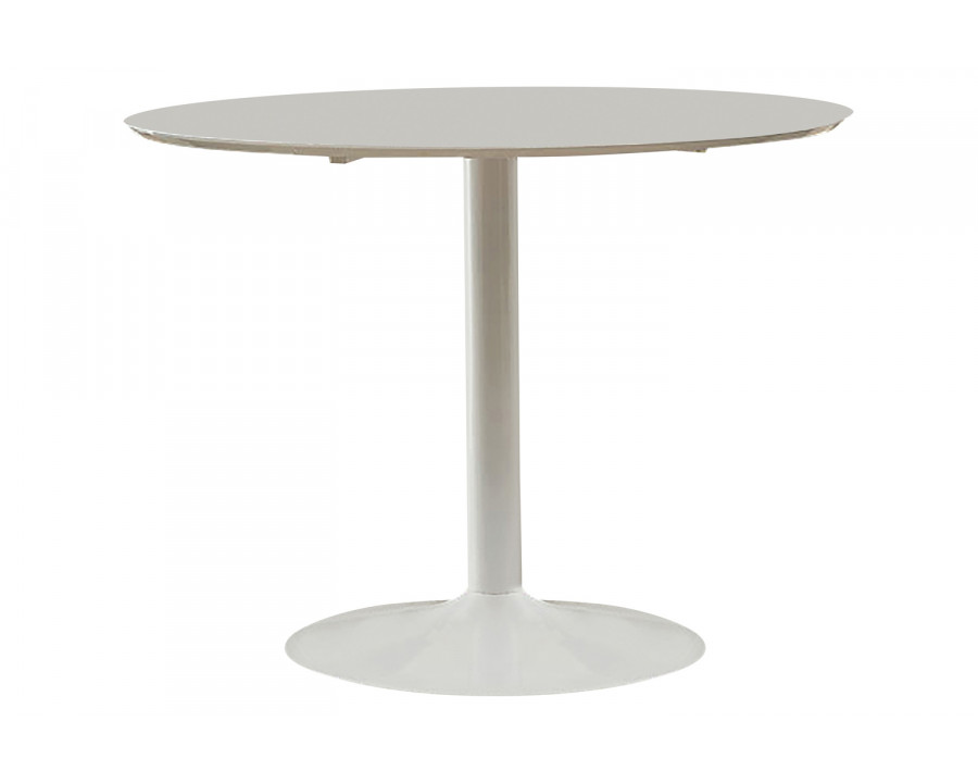 Coaster - Lowry Round Dining Table in White