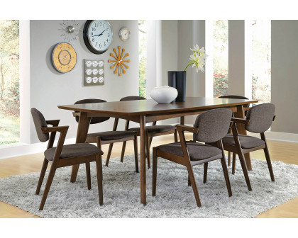 Coaster - Malone Rectangular Dining Table in Dark Walnut