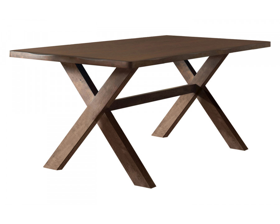 Coaster - Alston X-Shaped Dining Table in Knotty Nutmeg