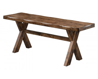 Coaster - Alston X-Shaped Dining Table in Knotty Nutmeg