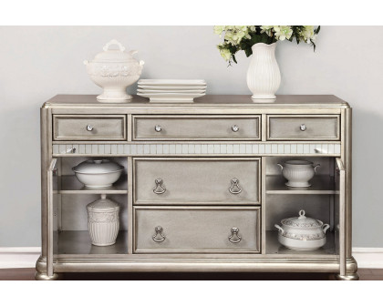 Coaster - Danette 5-Drawer Dining Server in Metallic Platinum