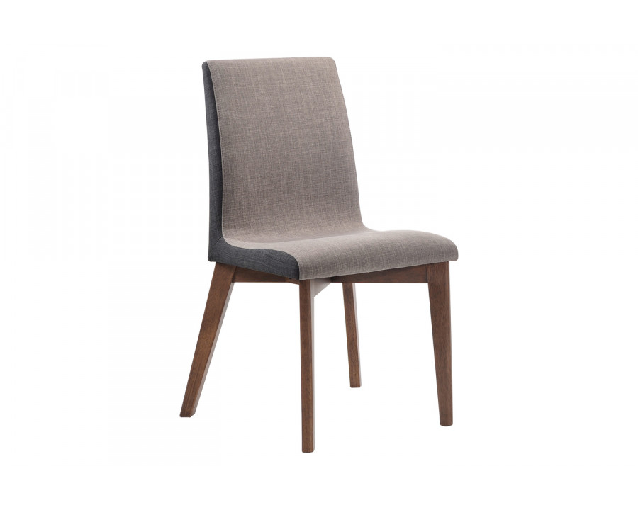 Coaster - Redbridge Upholstered Side Chairs (Set Of 2) in Gray/Natural Walnut