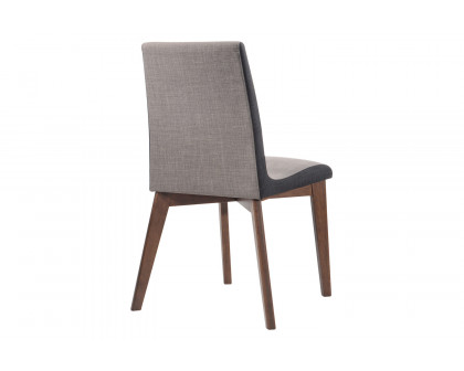 Coaster - Redbridge Upholstered Side Chairs (Set Of 2) in Gray/Natural Walnut