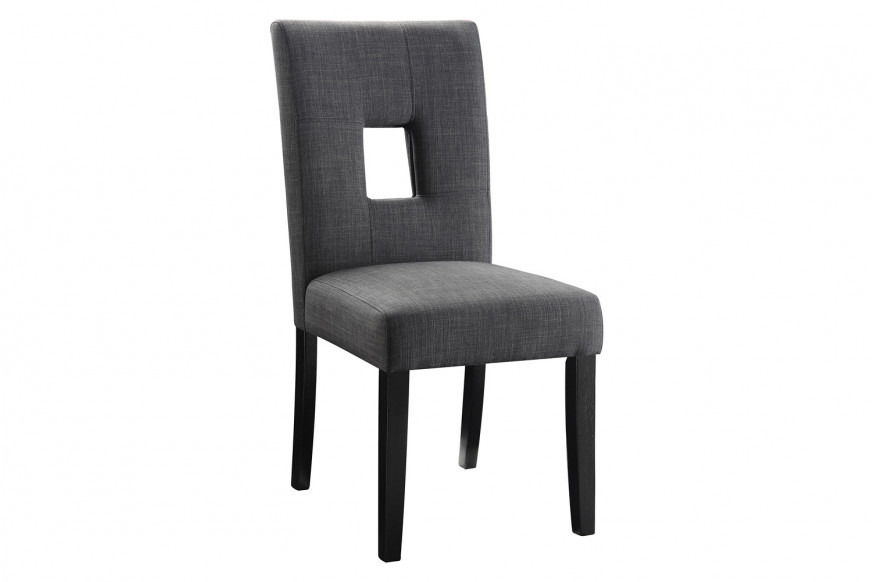 Coaster™ Upholstered Side Chairs (Set Of 2) - Gray/Black