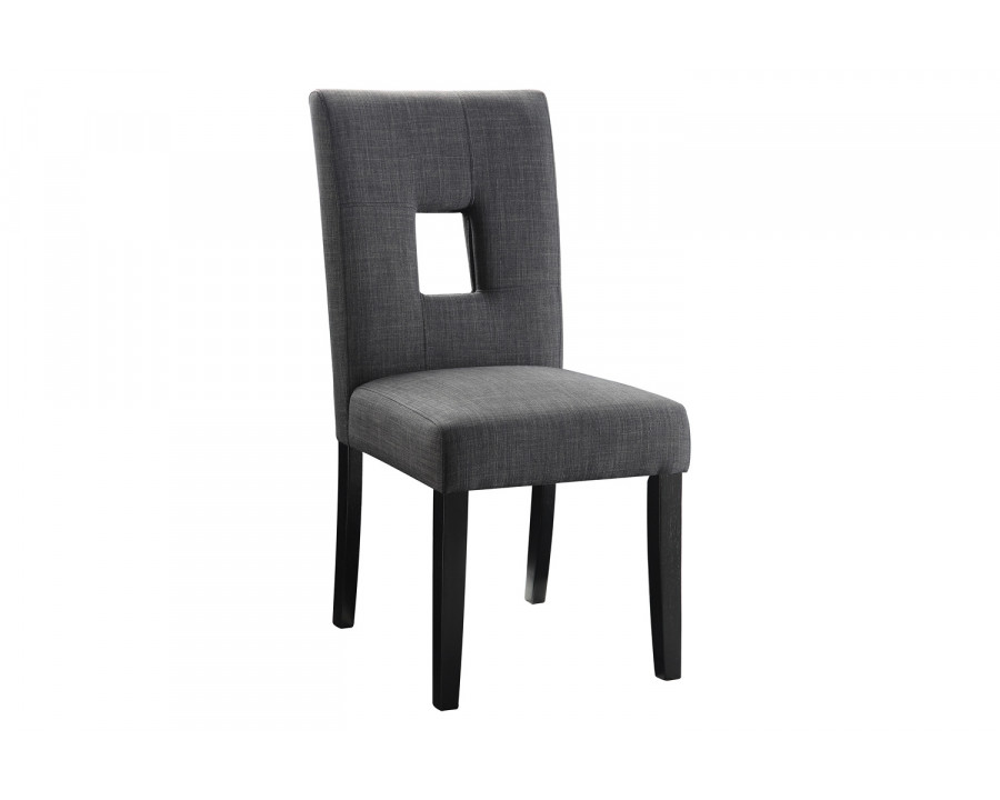 Coaster - Upholstered Side Chairs (Set Of 2) in Gray/Black