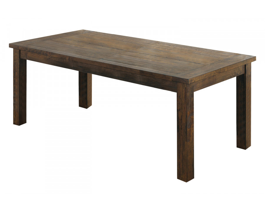 Coaster - Coleman Rectangular Dining Table in Rustic Golden Brown