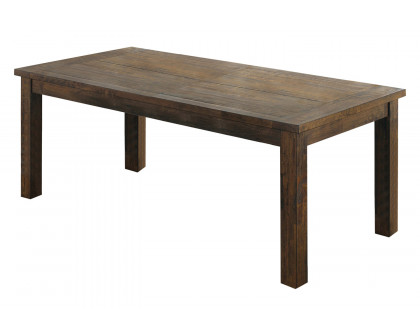 Coaster - Coleman Rectangular Dining Table in Rustic Golden Brown