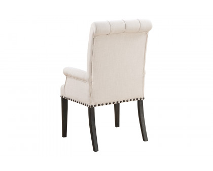 Coaster - Phelps Upholstered Arm Chair in Beige/Smokey Black