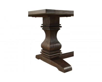 Coaster - Parkins Double Pedestals Dining Table in Rustic Espresso