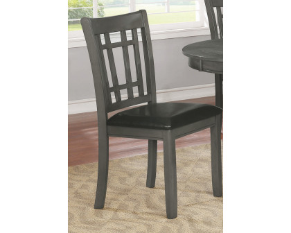 Coaster Lavon Padded Dining Side Chairs (Set Of 2) - Espresso/Medium Gray