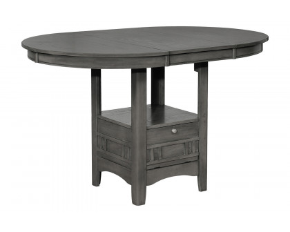 Coaster™ Lavon Oval Counter Height Table - Medium Gray