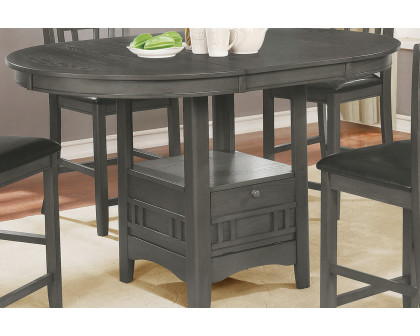 Coaster™ Lavon Oval Counter Height Table - Medium Gray