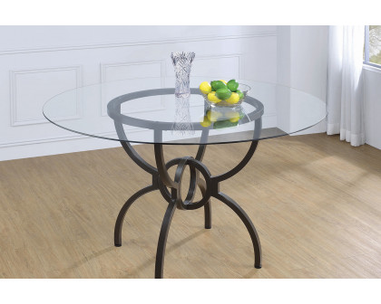 Coaster - Aviano Dining Table Base in Gunmetal