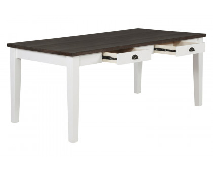 Coaster - Kingman 4-Drawer Dining Table in Espresso/White