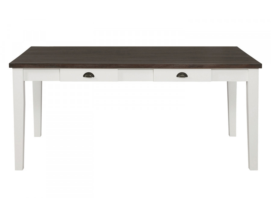 Coaster - Kingman 4-Drawer Dining Table in Espresso/White