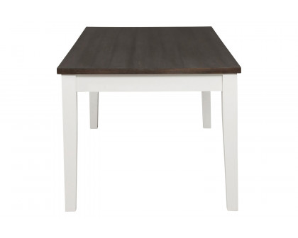 Coaster - Kingman 4-Drawer Dining Table in Espresso/White