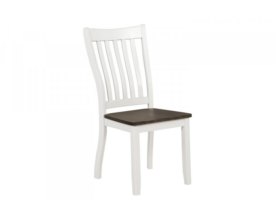 Coaster - Kingman Slat Back Dining Chairs (Set Of 2) in Espresso/White