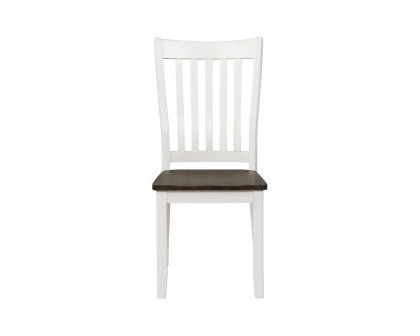 Coaster - Kingman Slat Back Dining Chairs (Set Of 2) in Espresso/White