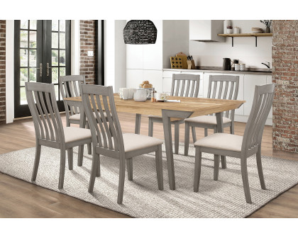 Coaster - Nogales Wooden Dining Table in Acacia/Coastal Gray