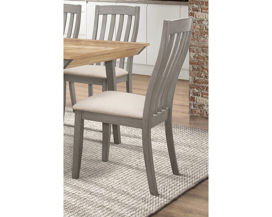 Coaster - Nogales Slat Back Side Chairs (Set Of 2) in Coastal Gray