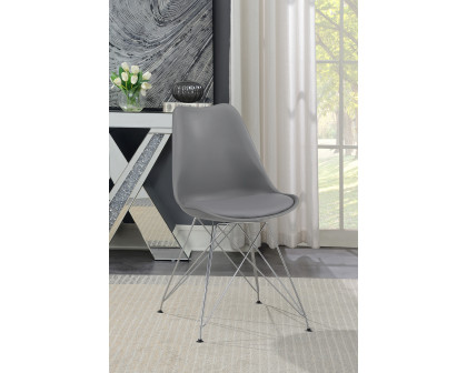 Coaster - Athena Upholstered Side Chairs (Set Of 2) in Gray