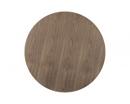 Coaster - Clora Round Dining Table in Walnut/Black