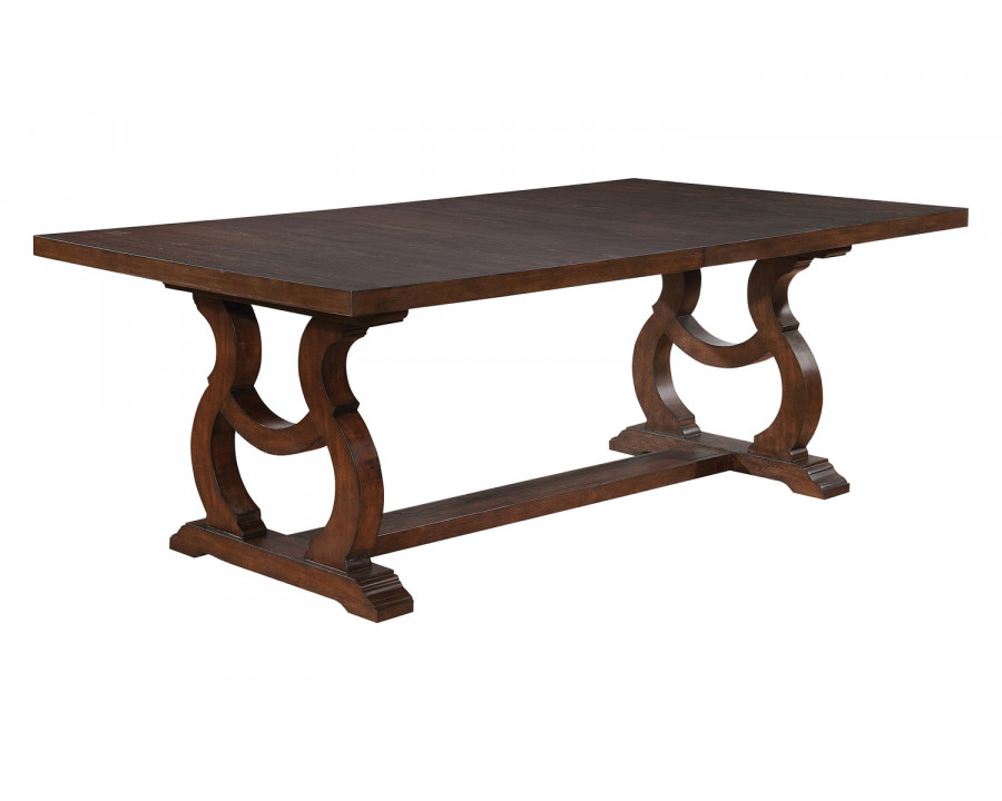 Coaster Brockway Cove Trestle Dining Table - Antique Java