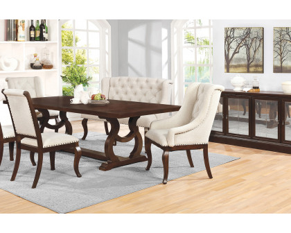 Coaster Brockway Cove Trestle Dining Table - Antique Java