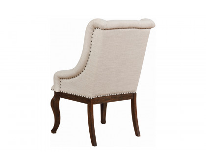 Coaster Brockway Cove Tufted Arm Chairs (Set Of 2) - Cream/Antique Java