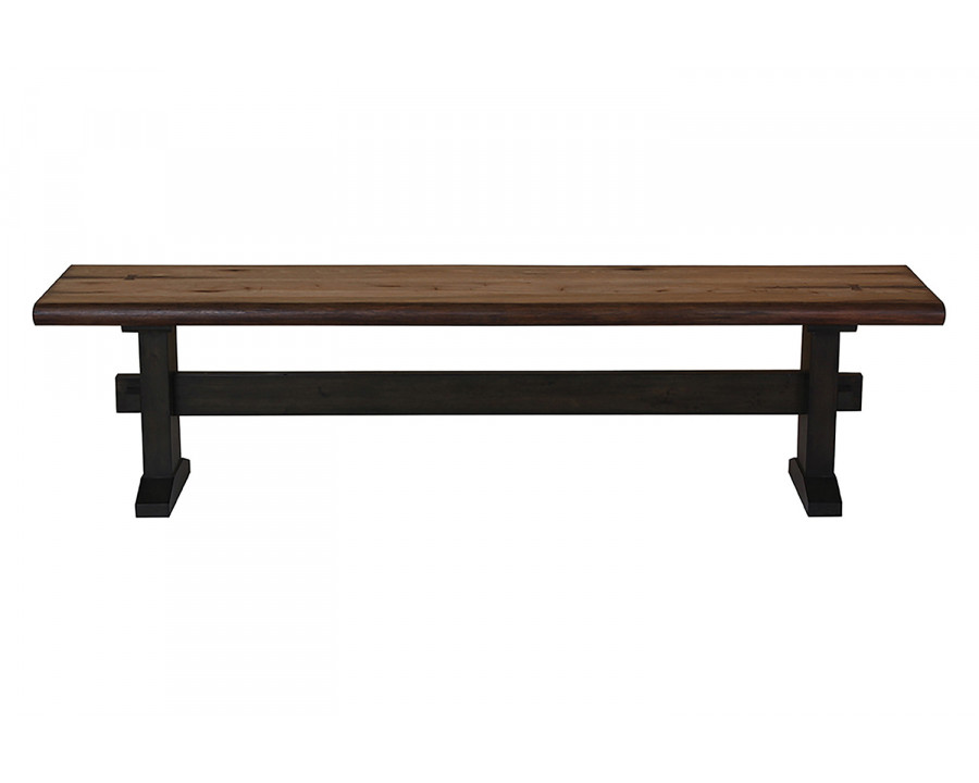 Coaster - Bexley Trestle Bench in Natural Honey/Espresso